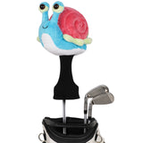 Pink Blue Small Snail Driver Golf Headcover