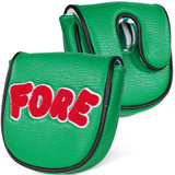 Green Fore Embroidery DF3 Mallet Putter Golf Cover