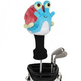 Pink Blue Small Snail Driver Golf Headcover
