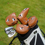 Cute Dogs Brown Putter Golf Head Cover