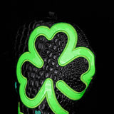 Fluorescent Lucky Clover Crocodile Leather Blade Putter Cover