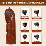 Retro Brown Oiled Driver Cover