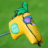 Yellow Sunglasses Corn Blade Putter Golf Headcover
