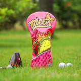 Rose Red TACO Printing and Patch Embroidery Golf Head Cover
