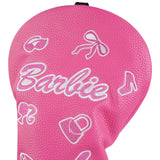 Fancy Pink Barbie Leather Driver Cover