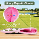 Pink Checkerboard Iron Golf Head Cover