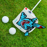 White PU Monster Fish Head Cover Set