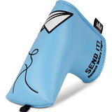 Paper Airplane Send It Blue Blade Putter Cover