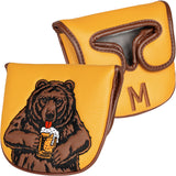 Brown Bear Mallet Putter Cover