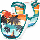 White PU Coconut Palm Mallet Putter Golf Headcover