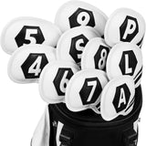 Black Rhombus Iron Headcover Set 10 pcs (4-9, P, A, S, L)
