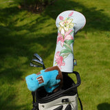 LC Blue PU Lily Driver Golf Headcover