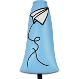 Paper Airplane Send It Blue Blade Putter Cover