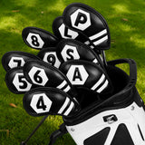 White Rhombus Iron Headcover Set 10 pcs (4-9, P, A, S, L)