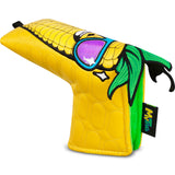 Yellow Sunglasses Corn Blade Putter Golf Headcover