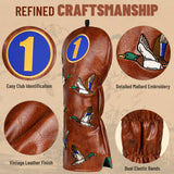 Brown Mallard Wood Golf Headcover Set