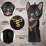 Black French Bulldog Driver Golf Head Covers