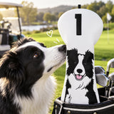 Border Collie Driver Golf Cover