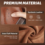 Brown Retro Golf Headcover Set