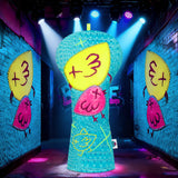 Blue Crocodile Graffiti Bird Golf Headcover