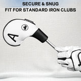 Black & White Colorblock Logo Iron Headcovers Set 10 pcs (4-9, P, A, S, Blank)