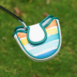 White PU Coconut Palm Mallet Putter Golf Headcover