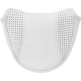 Perforated White Magnetic Mallet Putter Cover