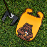 Brown Bear Mallet Putter Cover