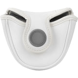 Perforated White Magnetic Mallet Putter Cover