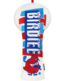 White PU Bird Milkshake Driver Golf Head Cover