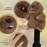 Groundhog Plush Driver Golf Headcover
