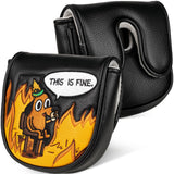 This is Fine Dog DF3 Mallet Putter Golf Cover