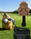 Groundhog Plush Driver Golf Headcover