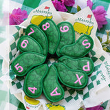 Peach Textured Iron Headcovers Set 10 pcs（4–9, P, A, S, X）
