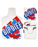 White PU Bird Milkshake Putter Golf Head Cover