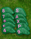 Peach Textured Iron Headcovers Set 10 pcs（4–9, P, A, S, X）