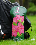 Azaleas Driver Dark Green Golf Head Cover Set