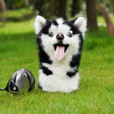 Realistic Husky Plush Driver Golf Headcover
