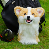 Realistic Corgi Plush Driver Golf Headcover