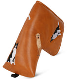 Cute Dogs Brown Putter Golf Head Cover