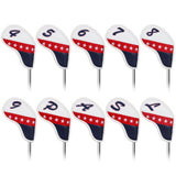 White Flag Stitching Magnet Iron Covers 10PCS