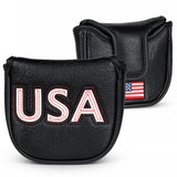 Black USA Patch Putter Golf Headcover