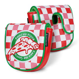 Red and White Plaid Pizza DF3 Mallet Putter Golf Headcover