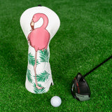 Flamingo White Wood Head Cover