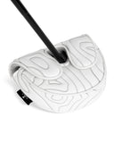 White PAR Map Pattern Putter Golf Headcover