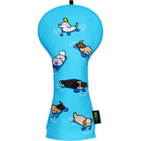 Dog Swimming Driver Golf Headcover