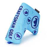 Light Blue 3D Logo Blade Putter Golf Headcover