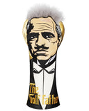 Golden PU Godfather Driver Head Cover