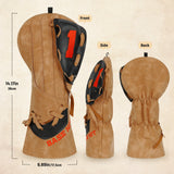 LC Light Brown Baseball Driver Golf Headcover