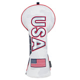 Camouflage USA Flag Embroidery Driver Golf Head Cover